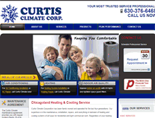 Tablet Screenshot of curtisclimate.com